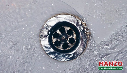 water going down a drain