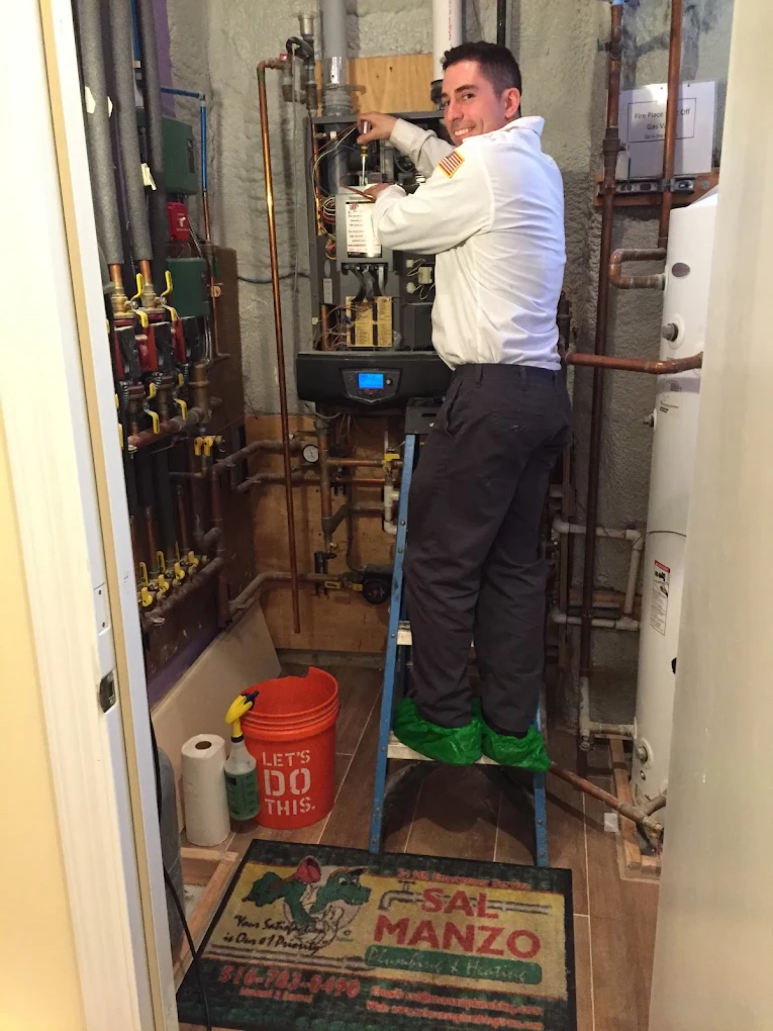 leaking noisy boiler in long island home